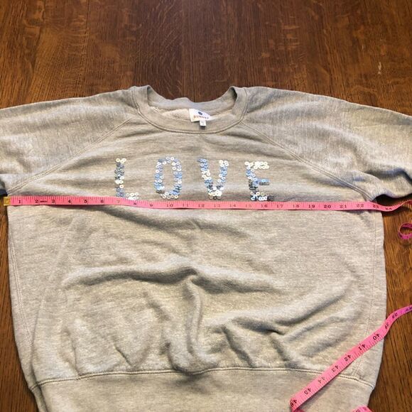 Sundry Love Embellished Sweatshirt size Large - Picture 7 of 11